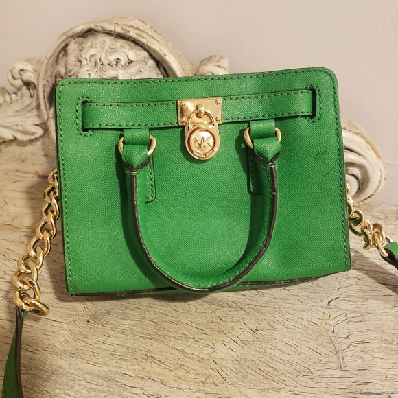 Rare Michael Kors Green Handbag - Picture 1 of 4